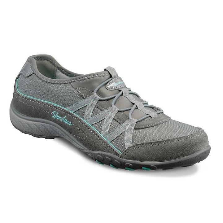 Skechers Relaxed Fit Breathe Easy Big Break Women's Shoes, Size: 5.5, Med Grey