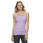 Juniors' So&reg; Ribbed Cami, Teens, Size: Small, Brt Purple