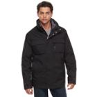 Men's Izod Radiance 3-in-1 Hooded Systems Jacket, Size: Xl, Black