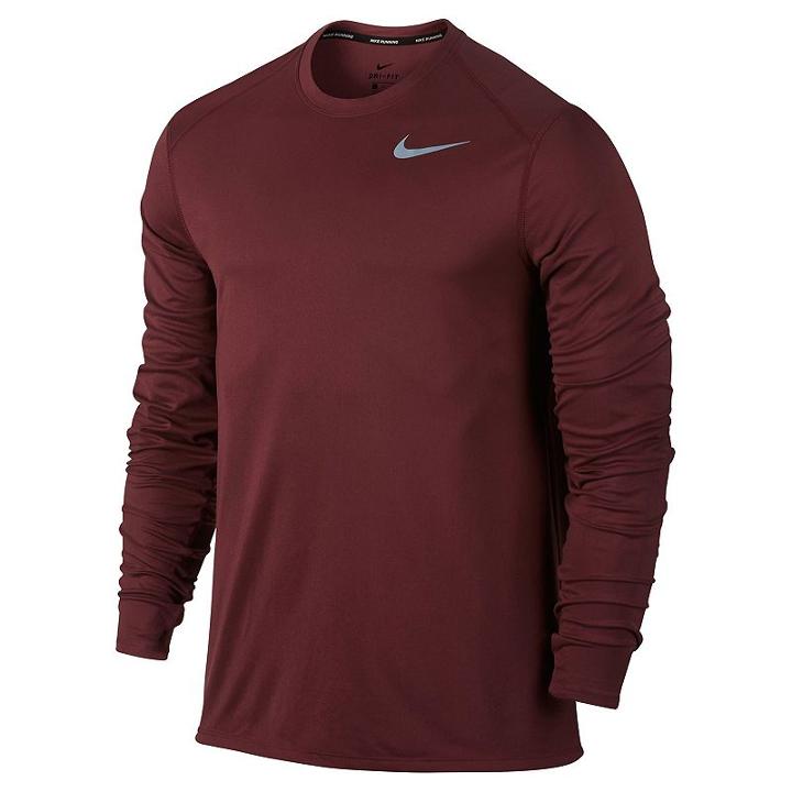 Men's Nike Running Dri-fit Tee, Size: Medium, Med Red