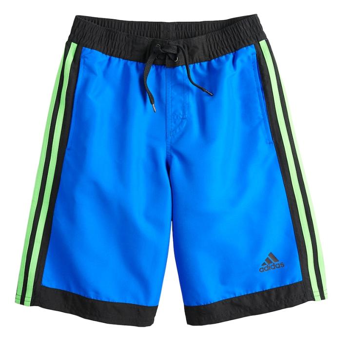 Boys 8-20 Adidas Core Iconic Swim Trunks, Size: Small, Blue (navy)
