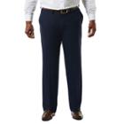 Big & Tall J.m. Haggar Premium Classic-fit Sharkskin Stretch Flat-front Suit Pants, Men's, Size: 46x30, Dark Blue