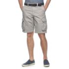 Men's Sonoma Goods For Life&trade; Twill Cargo Shorts, Size: 32, Silver