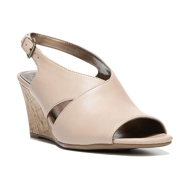 Lifestride Fizz Women's Wedges, Size: Medium (6.5), Beig/green (beig/khaki)