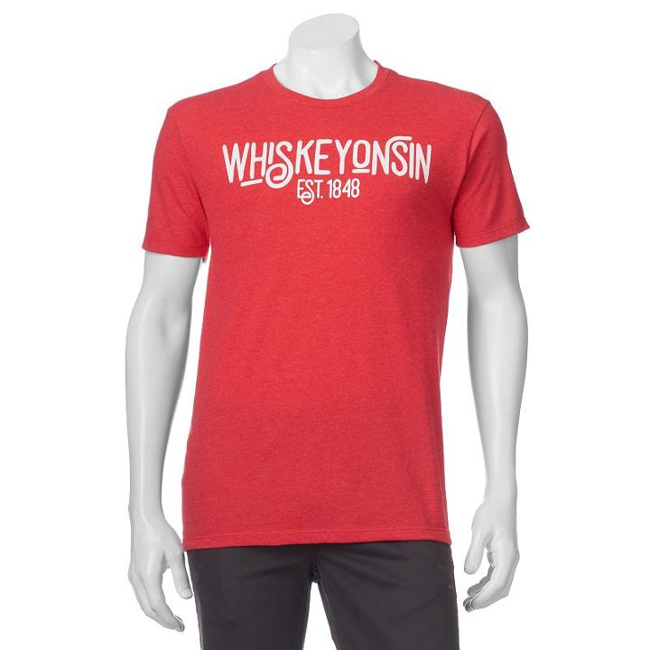 Men's Whiskeyonsin Tee, Size: Xxl, Med Red