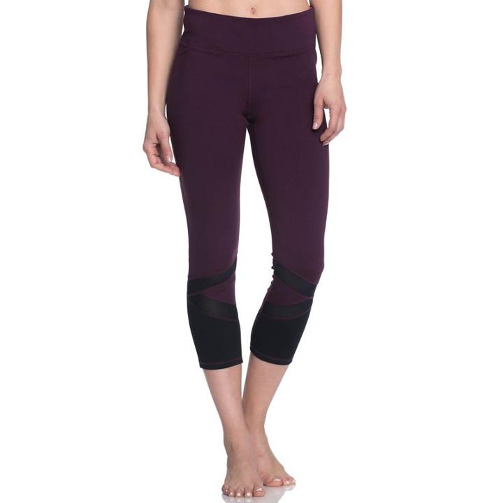 Women's Gaiam Om Align Yoga Capri Leggings, Size: Xl, White Oth