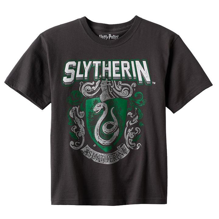 Boys 8-20 Harry Potter Slytherin Tee, Boy's, Size: L(14/16), Grey (charcoal)