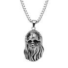 Star Wars Stainless Steel 3d Chewbacca Pendant Necklace - Men, Size: 22, Grey