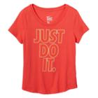 Girls 7-16 Nike Just Do It Graphic Tee, Girl's, Size: Medium, Orange Oth