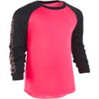 Toddler Girl Under Armour Colorblock Raglan Tee, Size: 4t, Brt Pink