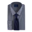 Men's Apt. 9&reg; Slim-fit Stretch Spread-collar Dress Shirt & Tie Set, Size: M-32/33, Grey