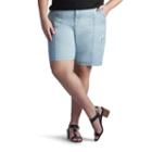 Plus Size Lee Delaney Relaxed Fit Bermuda Shorts, Women's, Size: 22 - Regular, Light Blue