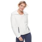 Juniors' So&reg; Sherpa Zip-up Jacket, Teens, Size: Xs, White