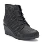 So&reg; Harmony Girls' Wedge Ankle Boots, Size: 3, Black