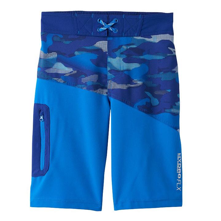 Boys 4-7 Free Country Camo Swim Trunks, Boy's, Size: 5/6, Brt Green