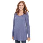 Maternity Oh Baby By Motherhood&trade; Lace Yoke Tunic, Women's, Size: Xl, Blue (navy)