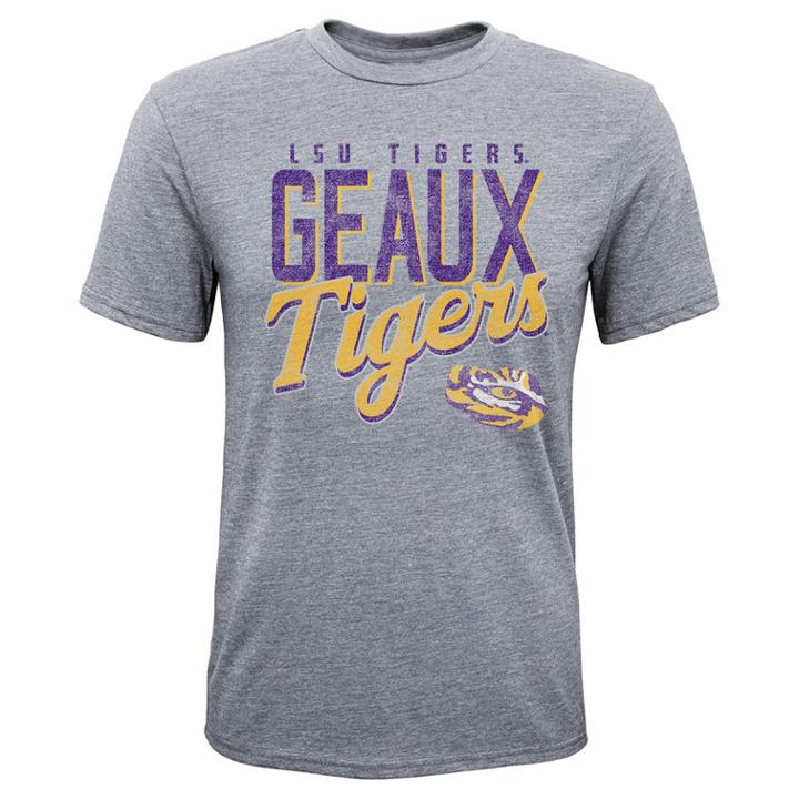 Boys 8-20 Lsu Tigers Rally Anthem Tee, Size: L 14-16, Grey