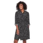 Women's Apt. 9&reg; Shirtdress, Size: Xs, Black