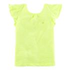 Girls 4-8 Carter's Low Back Slubbed Tee, Size: 6-6x, Yellow