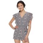 Juniors' Joe B Flutter Sleeve Romper, Girl's, Size: Medium, Blue Other