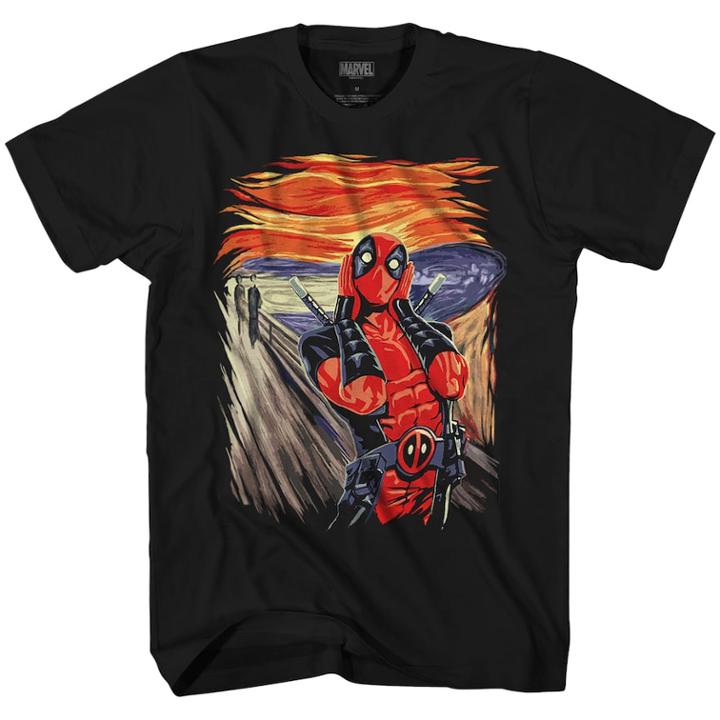 Men's Deadpool Scream Tee, Size: Small, Black