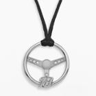 Insignia Collection Nascar Kyle Busch Sterling Silver 18 Steering Wheel Pendant, Adult Unisex, Size: 20, Grey