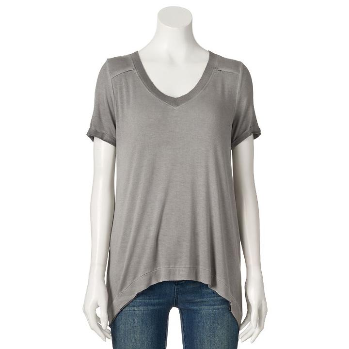 Women's Rock & Republic® Boyfriend Tee, Size: Xs, Black