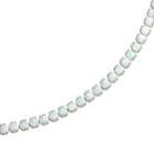 Sterling Silver Opal Bracelet, Women's, Size: 7.5, White