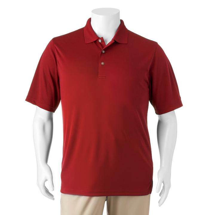 Big & Tall Grand Slam Airflow Performance Polo, Men's, Size: 4xb, Dark Red