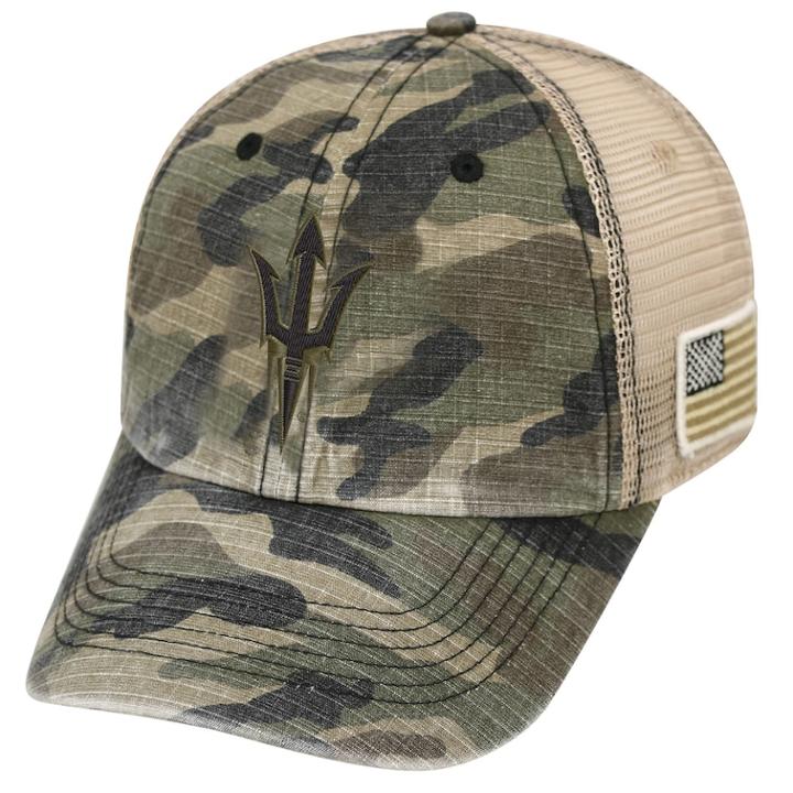 Adult Top Of The World Arizona State Sun Devils Declare One-fit Cap, Men's, Green Oth