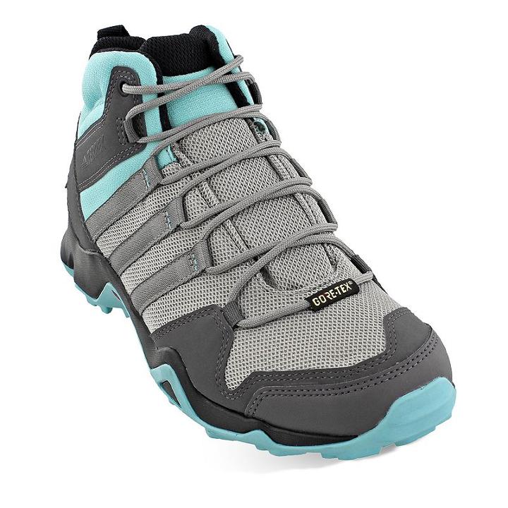 Adidas Outdoor Terrex Ax2r Mid Gore-tex Women's Waterproof Hiking Shoes, Size: 7, Grey