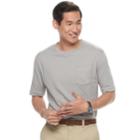 Men's Croft & Barrow&reg; Interlock Pocket Performance Tee, Size: Medium, Med Grey