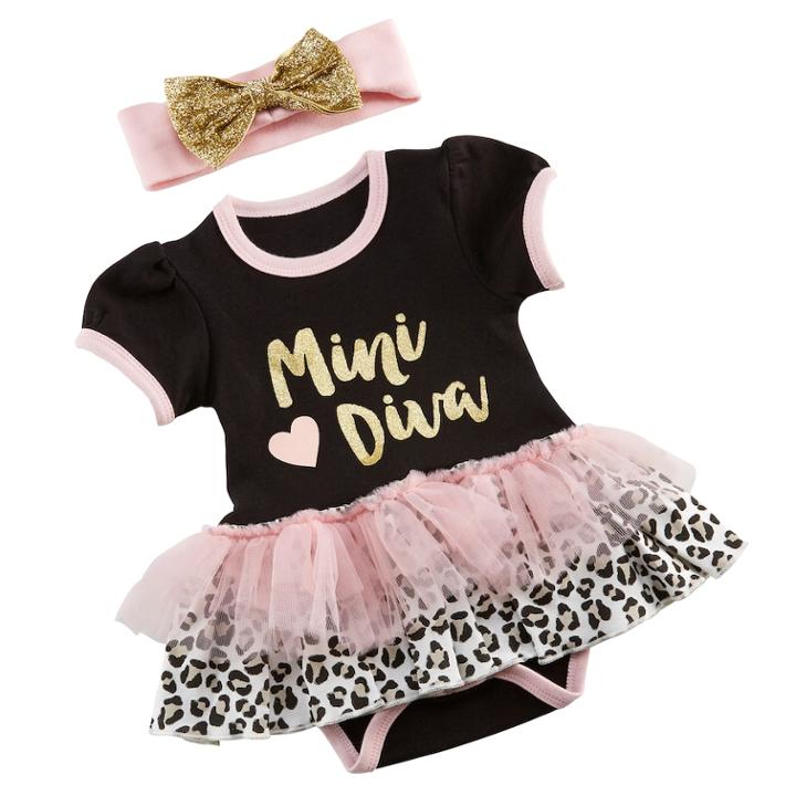 Baby Aspen My First Fashionista Outfit & Headband Set, Infant Girl's, Multicolor