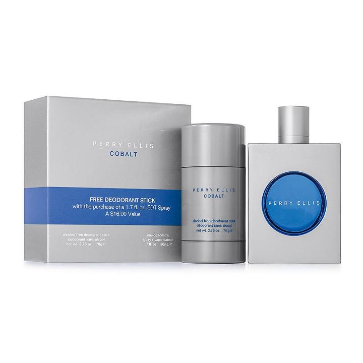 Perry Ellis Cobalt Men's Cologne Gift Set, Multicolor