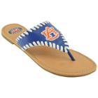 Women's Auburn Tigers Stitched Flip-flops, Size: 6, Blue (navy)