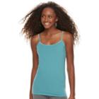 Juniors' So&reg; Scoopneck Satin-trim Cami Tank Top, Teens, Size: Xl, Med Blue