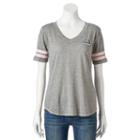 Juniors' California Grizzly Bear Burnout Varsity Graphic Tee, Girl's, Size: Large, Grey Other
