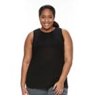 Plus Size Tek Gear&reg; Easy Fit High-low Tank, Women's, Size: 3xl, Oxford