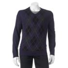 Big & Tall Apt. 9 Classic-fit Argyle Merino Sweater, Men's, Size: 2xb, Purple