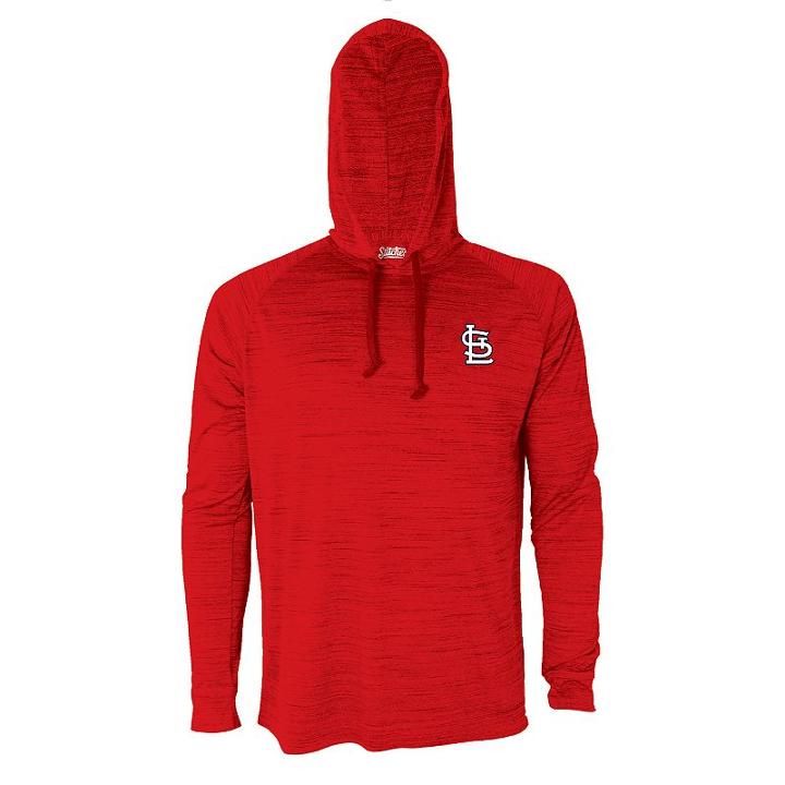 Men's Stitches St. Louis Cardinals Hoodie, Size: Xxl, Grey