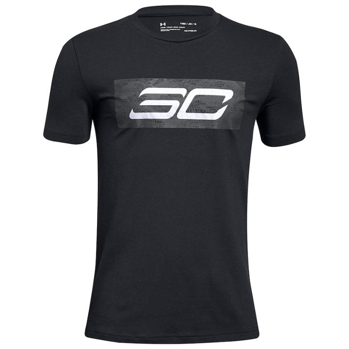 Boys 8-20 Under Armour Logo Tee, Size: Small, Black