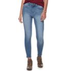 Juniors' Mudd&reg; High-waisted 4-way Stretch Ankle Jeggings, Teens, Size: 13, Blue