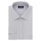 Men's Chaps Regular-fit No-iron Stretch Spread-collar Dress Shirt, Size: 15.5-34/35, Grey