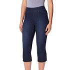 Women's Gloria Vanderbilt Avery Straight-leg Capris, Size: 12, Med Blue