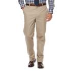 Big & Tall Croft & Barrow&reg; Classic-fit Stretch Flannel-lined Chino Pants, Men's, Size: 48x32, Dark Beige