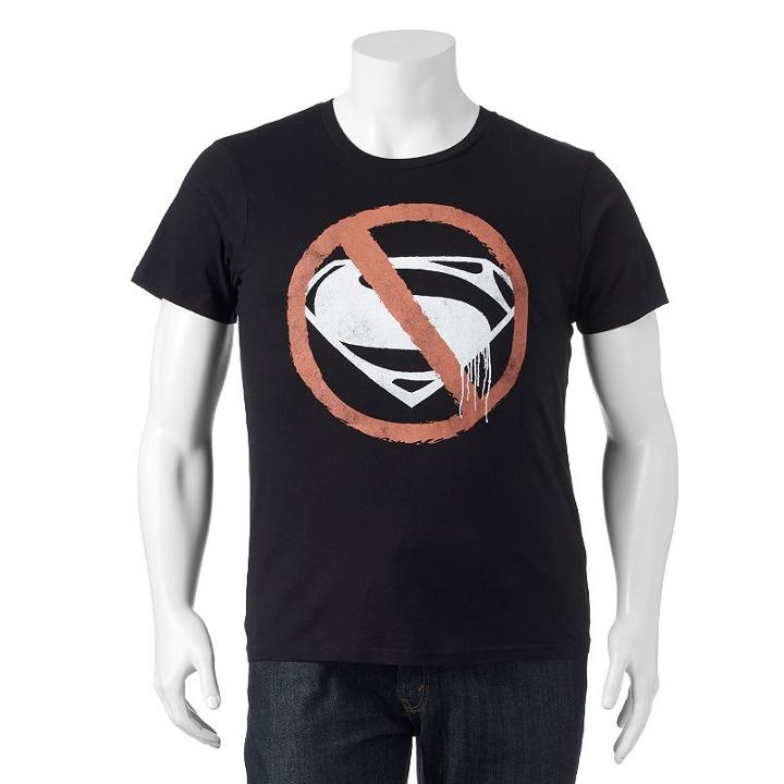 Big & Tall Batman V Superman: Dawn Of Justice Tee, Men's, Size: 4xb, Black
