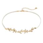 Lc Lauren Conrad Vine Cord Choker Necklace, Women's, White