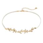 Lc Lauren Conrad Vine Cord Choker Necklace, Women's, White