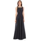 Women's Chaya Embellished Taffeta Evening Gown, Size: 6, Black