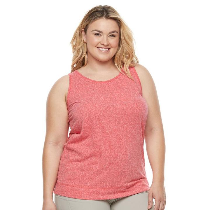 Plus Size Columbia Marbledale Keyhole Tank, Women's, Size: 1xl, Dark Pink